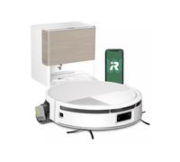 iRobot Roomba® Plus 775 Combo Robot Aspirapolvere Lavapavimenti con Stazione AutoWash™ Autosvuotante, 30.000 Pa, PowerSpin™ Mop con Acqua Calda 75°C, LiDAR + AI, bianco