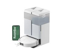 iRobot Roomba® Plus 416 Combo Robot Aspirapolvere Lavapavimenti con Stazione AutoWash™ Autosvuotante, 20.000 Pa, Mappatura LiDAR Multilivello, Asciugatura Mop ad Aria Calda, Bianco