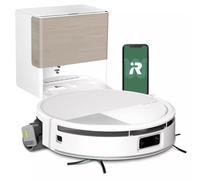 iRobot Roomba® Plus 775 Combo Robot Aspirapolvere Lavapavimenti con Stazione AutoWash™ Autosvuotante, 30.000 Pa, PowerSpin™ Mop con Acqua Calda 75°C, LiDAR + AI, bianco
