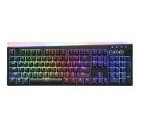 iRocks K71R Tastiera meccanica da gioco wireless RGB, switch Gateron marrone, PBT 107 tasti NKRO, retroilluminazione RGB, tastiera professionale per giochi e lavoro, doppia interfaccia wireless e
