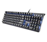 irocks Tastiera meccanica illuminata K75M, 104 tasti, con interruttori Cherry MX, Keycaps PBT, Luce LED retroilluminata e tasti di scelta rapida Registratore di luce programmabile e macro