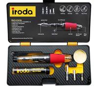 IRODA Solderpro - Kit per saldatore a butano portatile da 50 K | Saldatore senza fili 4 in 1 e pistola termica | Riscaldamento rapido 18s, potenza 30-70 W | Ideale per elettrico, fai da te e