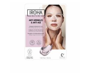 Iroha 100% Cotton Face & Neck Mask Collagen-Antiage 1 Un