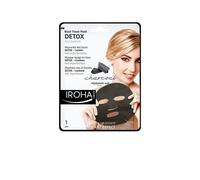 Maschera Viso In Tessuto - Iroha Nature Detox Black Tissue Mask Charcoal 23 ml