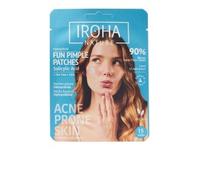 Iroha Nature - Patch di grano DIVERTENTI | Acido Salicilico, Tea Tree e Centella Asiatica | Elimina i brufoli in modo rapido ed efficace | Formato cuori e stelle | Confezione da 15 unità