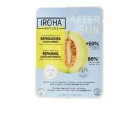Iroha Nature Maschera Viso Doposole Melone Riparatrice Lenitiva e Idratante 25 ml