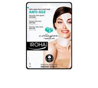 Iroha Nature Anti Age Cotton Face & Neck Mask Collagen 1 Unit