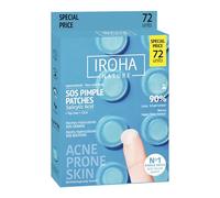 IROHA NATURE - cerotti brufoli Patch SOS | 72 unità | acido salicilico, tea tree e centella asiatica, tecnologia idrocolloidale, vegano, cruelty free