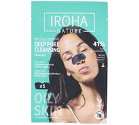 Iroha Nature Strisce per il naso Carbone attivo, pulizia profonda – 5 pezzi