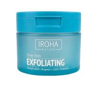 IROHA NATURE - dischi tonici esfolianti con acido salicilico | probiotici, artemisia, CICA, cotone biodegradabile, ingredienti naturali al 98%