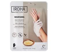 IROHA nature Maschera per le mani all'argan e alla macadamia