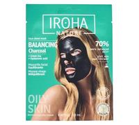 Maschera Viso In Tessuto - Iroha Nature Detox Black Tissue Mask Charcoal 23 ml