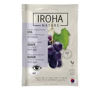 IROHA NATURE - Patch anti-età per gli occhi all'uva | Rassodante per rughe e linee d'espressione | Uva antiossidante + rosa canina + acido ialuronico | K-Beauty, cosmetici coreani