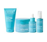 Iroha Nature - Routine Completa Anti-Acne | Acido Salicilico, Niacinamide e Probiotici | Controllo sebo e riduzione imperfezioni