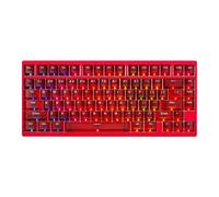 IROK MG75V2 - Tastiera magnetica cablata con doppio chip, velocità di scansione 512 kHz, latenza 8 KHZ/ARGB/0,07 MS, tastiera in alluminio impermeabile con struttura a guarnizione (rosso)