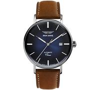 Iron Annie Orologio da uomo con cinturino in pelle serie Classic automatico data 5958, marrone/argento, Classico