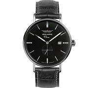 Iron Annie Orologio da uomo Made in Germany serie Classic al quarzo piccoli secondi data 5938, nero/nero, Classico