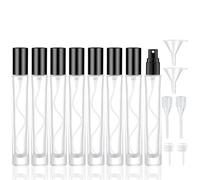 IRON BILL Flacone spray in vetro da 10 ml per profumo, atomizzatore in vetro spesso, decanter per profumo, piccolo flacone spray per profumo da v