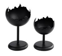 Iron Candle Holder, Decorative Eggshell Shape, 9.06x8.86x5.31 inches, Elegant Dining Table Stand, Holiday Collection Accent, Wedding Table Centerpiece, for Home Decor Accessory, Sturdy Metal Design,