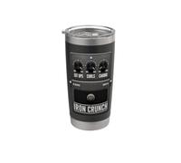 Iron Crunch - Pedale per chitarra, design divertente per allenamento in palestra Bicchiere termico in acciaio inox doppia parete