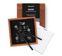 Iron & Glory - Giochi di dadi Yatzy | Giochi da tavolo in legno per la notte in famiglia | Decorazione per tavolini | Giochi da tavolo per famiglie per serate di giochi | Giochi per 4 giocatori e