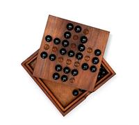 Iron & Glory | Gioco solitario | Giochi da tavolo puzzle in legno per adulti | Giochi di puzzle e giochi da tavolo di strategia | Gioco da tavolo in marmo solitario | Gioco da tavolo portatile da solo