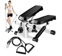 IRON GYM MINI STEPPER MACHINE ANTISCIVOLO PALESTRA STEP UP CON BANDE ELASTICHE
