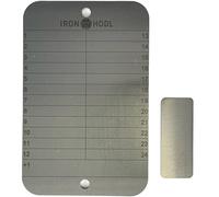 IRON HODL Portafoglio in acciaio singolo, piastra di prova, 24 + 1 Recovery Seed Phrase Metallplatte Wallet Crypto Hardware Bitcoin