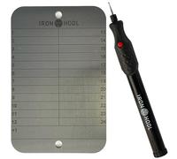IRON HODL Steel Wallet - Penna da incisione nera - 2 mm di spessore con 24 + 1 Recovery Seed Phrase in metallo, a cold Wallet Crypto Wallet Hardware Wallet Crypto Steel Wallet Crypto Wallet Bitcoin