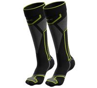 Iron-Ic - Calze Tecniche Unisex Warm Seamless per Sport Invernali Expyra Merino Traspiranti e Protettive - Art. 920195 (42/44, Black/lime)