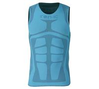 Iron-ic, Canotta Smanicata Performance Traspirante Anatomica, Canotta Running, Trekking, Crossfit Uomo (IT, Testo, Taglia Unica, Regular, Regular, Turquoise)