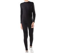 Iron-ic - Completo termico THERMIC maglia manica lunga e leggings seamless Nero (12/14 Anni)