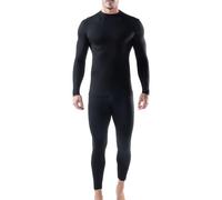 Iron-Ic - Kit Promo Box Maglia Maniche Lunghe + Leggings Uomo Thermic Seamless Thermo Light - Fitting Slim Compression - Art. 900480 (L/XL, Nero)