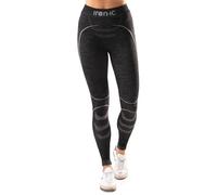 Iron-Ic - Leggings Tecnici Donna Seamless Termici Ultra Warm in Lana Merino Traspirante con Fitting Comfort - Art. 610866 (S/M, Black/Grey)