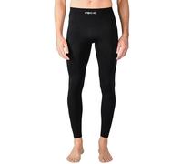 Iron-Ic - Leggings Tecnici Uomo I-Soft Seamless con Tessuto Thermo Dry - Fitting Slim per Sport Outdoor e Indoor - Art. 600761 (L/XL, Nero)