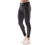 Iron-Ic - Leggings Tecnici Uomo Thermo Merino Seamless con Fitting Comfort e Struttura Traspirante per Sport Outdoor Invernali - Art. 600824 (S/M, Black/Gray)