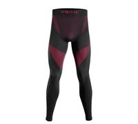 Iron-ic, Leggings Termici Uomo - Pantaloni a Compressione per Sport Invernali, Sci, Snowboard, Trekking, Running (IT, Testo, S, M, Regular, Regular, Nero)
