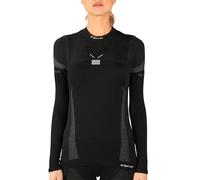 Iron-Ic - Maglia Donna Manica Lunga Seamless Termica Traspirante E Antibatterica, Baselayer Tecnico THERMIC per Sport Ad Alta Intensità - Art. 212793 (M/L, Nero)
