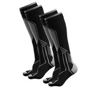 Iron-Ic - Set 2 Paia Calze Tecniche Unisex Lite Seamless Expyra Light per Sport Invernali Traspiranti e Leggere - Art. 920194_2PZ (42/44, Black/white)