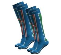 Iron-Ic - Set 2 Paia Calze Tecniche Unisex Thermic Seamless per Sport Invernali Expyra Termiche e Traspiranti - Art. 920196_2PZ (39/41, Blue ITA)