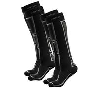 Iron-Ic - Set 2 Paia Calze Tecniche Unisex Thermic Seamless per Sport Invernali Expyra Termiche e Traspiranti - Art. 920196_2PZ (45/47, Black/white)