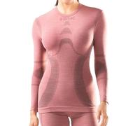 Iron-Ic - T-Shirt Donna Maniche Lunghe Merino 40 Seamless Traspirante e Termoregolante EXPYRA Light - Fitting Comfort - Art. 213007 (M/L, Rosa)