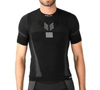 Iron-Ic - T-Shirt Uomo Maniche Corte Seamless Termica THERMIC Leggera e Traspirante con Fitting Slim Compression - Art. 201663 (S/M, Nero)