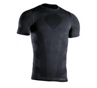 Iron-Ic - T-Shirt Uomo Maniche Corte I-Soft Seamless con Tessuto Thermo Dry - Fitting Slim per Sport Outdoor e Indoor - Art. 201775 (XXL, Nero)