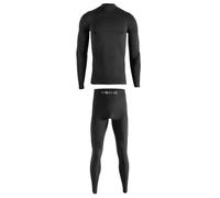 Iron-Ic - Completo Junior T-Shirt e Leggings Thermo Light Seamless Traspirante e Termico - Performance Thermic - Art. 900481 (5/6 Anni, Nero)