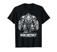 Iron Instinct Cyber Wolf Camicia Mech Hunter Design Robot Maglietta