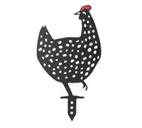 Iron Iron Mrade fatte a mano squisito giardino di pollo rogo resistente alla silhouette statue decorazione (Tipo C.)