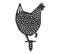 Iron Iron Mrade fatte a mano squisito giardino di pollo rogo resistente alla silhouette statue decorazione (Tipo A.)