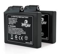 IRON JIA’S Batteria al polimero di litio 7.4V ricaricabile, batteria 2500mAh, certificato CE, UN38.3, per guanti riscaldanti, interfaccia femmina DC 3.5x1.35mm