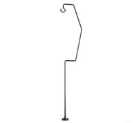 Iron Lamp Hanger for per igt Table Camping Light Rack Pole Iron | Secure bottom attachment, easy install on tables, stable lighting solution, iron construction